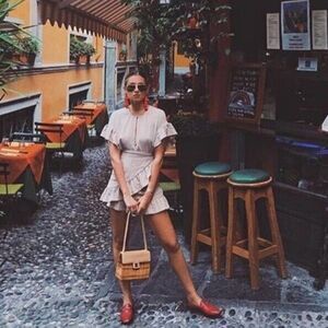 Tularosa Women's Ruffle Wrap Dress. Size: S